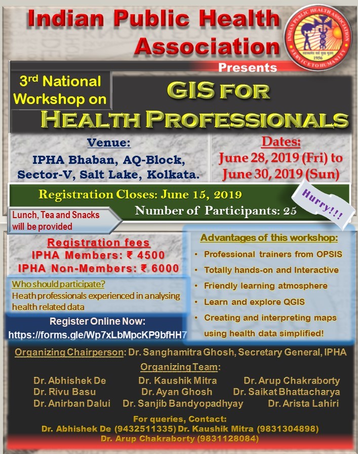 The 3rd National Workshop On GIS For Health Professionals
